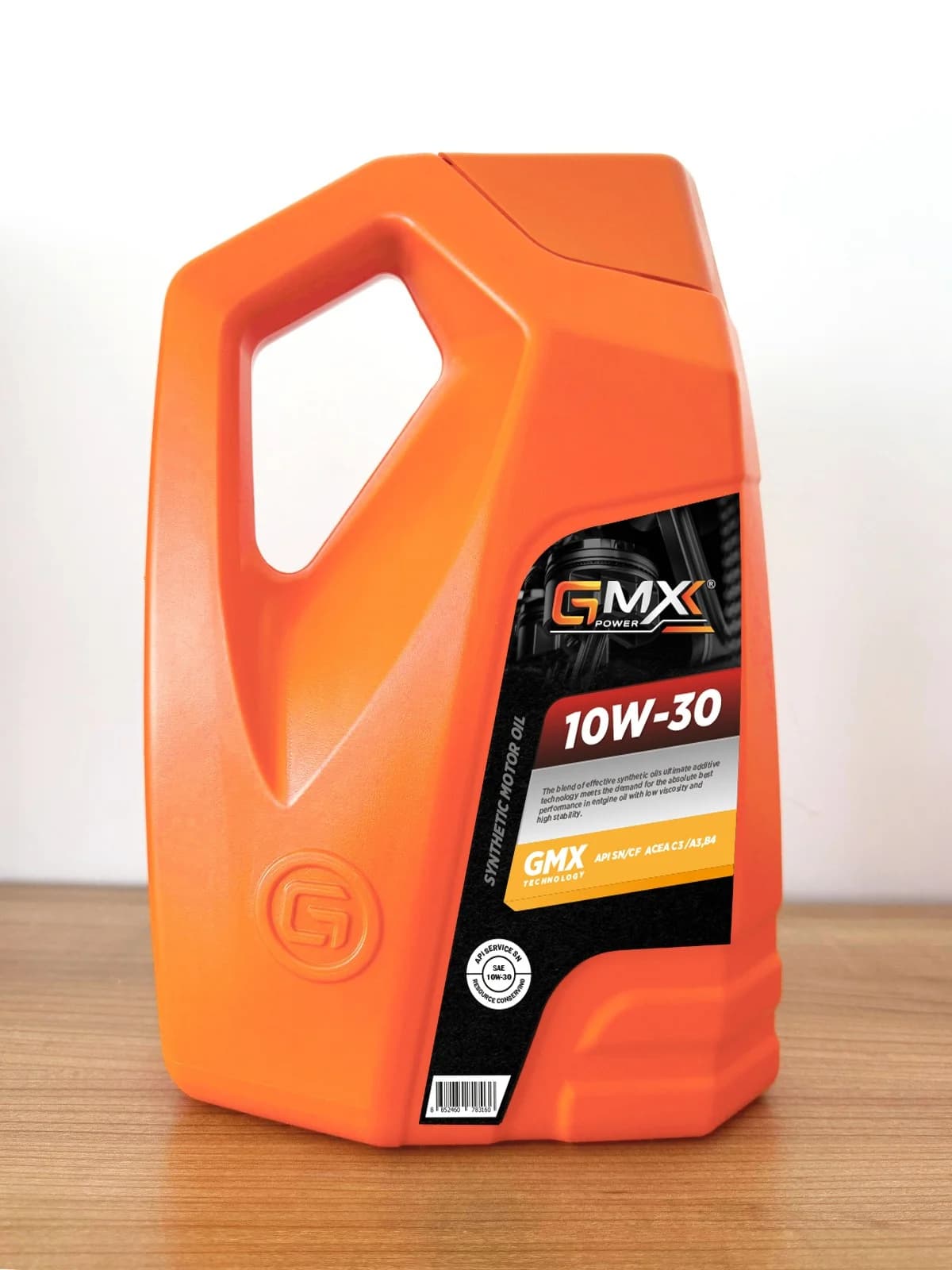 GMX Power 10W-30 sentetik motor yağı 5 litre turuncu bidon